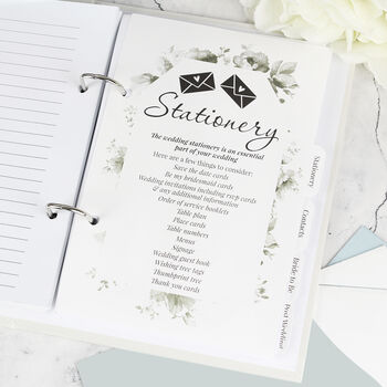 Personalised Floral Wedding Planner, 8 of 12