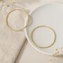 Large Solid 9ct Yellow Gold Sleeper Hoop Earrings, thumbnail 3 of 6