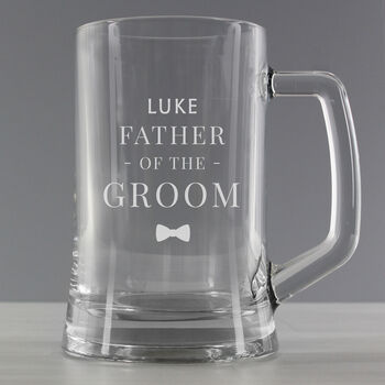 Groom Gifts Personalised Engraved Pint Tankard For Best Man, 5 of 10