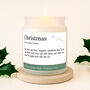 Gingerbread Scented Christmas Candle | 'Christmas' Definition | Seasonal Winter Home Décor, thumbnail 1 of 4