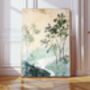 Set Of Two Japanese Sun Landscape Art Prints, thumbnail 2 of 3