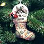 Personalised Siberian Husky Christmas Stocking Bauble, thumbnail 2 of 2