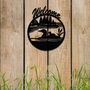 Rusty Duck In Water Garden Decor Welcome Sign, thumbnail 4 of 10