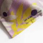 Lemon/Lilac Mistletoe Organic Cotton Christmas Pouch, thumbnail 6 of 8