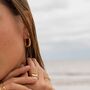 Darcy Chunky Oval Statement Hoops, thumbnail 4 of 5