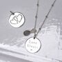 Engravable Sterling Silver Love Heart Tag Necklace, thumbnail 2 of 7