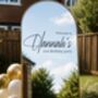 Personalised Birthday Party Welcome Sign Decal, thumbnail 1 of 13