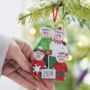 Family Personalised Christmas Decoration With Shovel, thumbnail 1 of 4