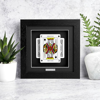 Best Dad Personalised King Playing Card Gift Frame, 6 of 12