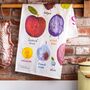 'Plums' Illustrated Food Tea Towel, thumbnail 4 of 4