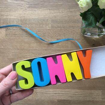 Personalised Name Letter Crayon Set, 3 of 7