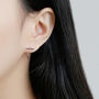 Sterling Silver Minimalist Ear Jacket Earrings, thumbnail 2 of 5