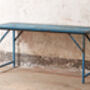 Blue Vintage Folding Table, thumbnail 2 of 5
