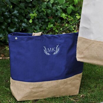 Personalised Canvas And Jute Shopper, 6 of 10