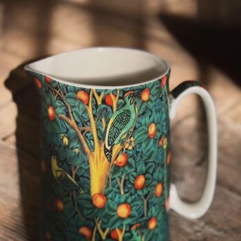 Extra Large Jug In William Morris Woodpecker Design, 5 of 6