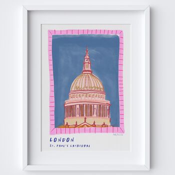 St Paul's Cathedral Rooftop, London Landmark Print, 2 of 3