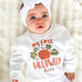 Child's 'My First Halloween' Embroidered Sweatshirt Jumper Personalised With Child's Name, thumbnail 1 of 6