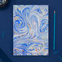 Personalised Hand Marbled Swirl Journal, thumbnail 1 of 5
