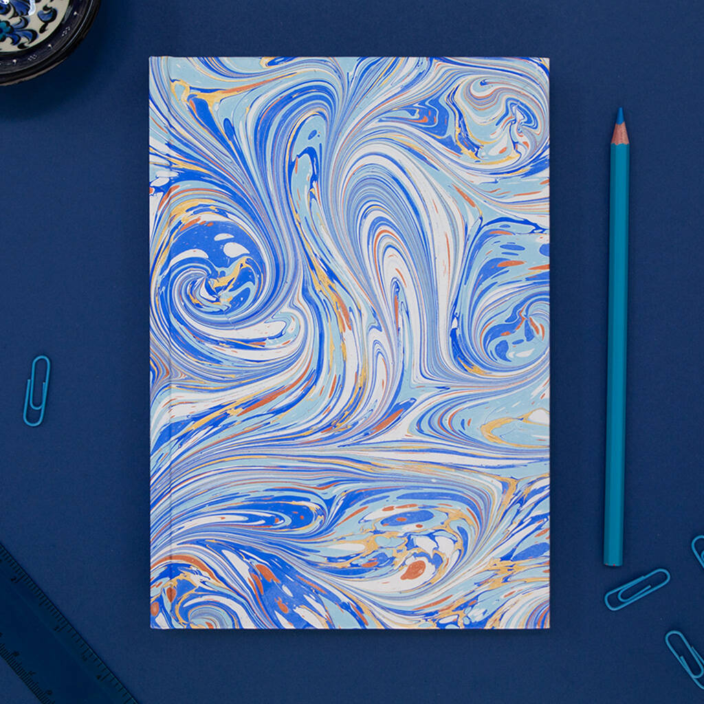 Personalised Hand Marbled Swirl Journal, 1 of 5