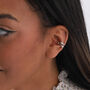 Sterling Silver Ear Cuff With Crystals, thumbnail 5 of 5