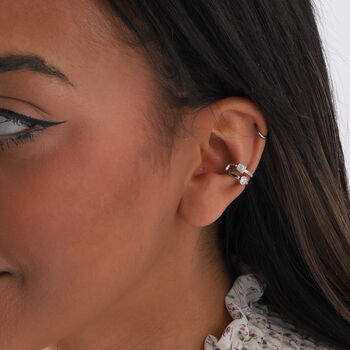 Sterling Silver Ear Cuff With Crystals, 5 of 5