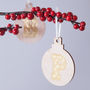 Personalised Gold Foil Initial Letter Bauble, thumbnail 3 of 6