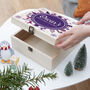 Personalised Snowflake Wreath Christmas Eve Box, thumbnail 3 of 8