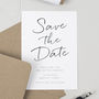Minimalist Save The Date Card, thumbnail 1 of 2