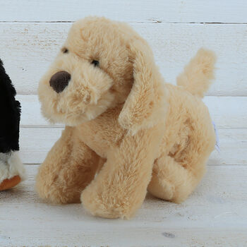 Cuddly Companion Golden Puppy Dog Soft Toy, 5 of 7