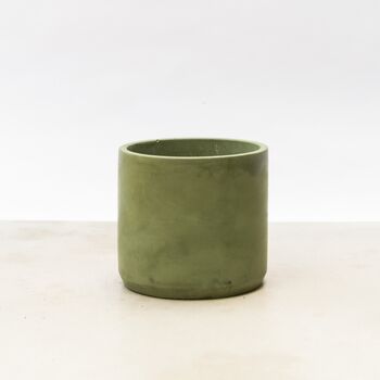 Handmade Eco Plant Pot | Dark Olive Green, 6 of 6