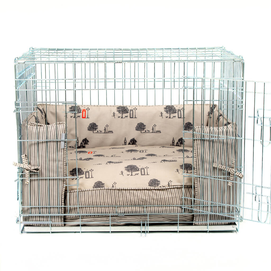 Luxury Dog Crate Bumper Set In Hyde Park By Lords & Labradors