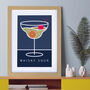 Whisky Sour Cocktail Drink Art, thumbnail 4 of 4