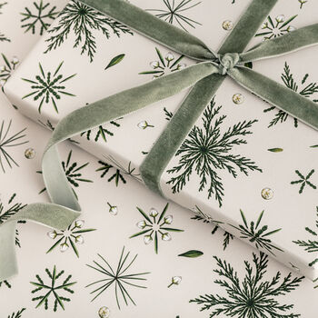 Luxury Christmas Wrapping Paper, Festive Foliage, 2 of 3