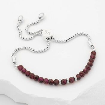 January Birthstone Garnet Bracelet, 5 of 9