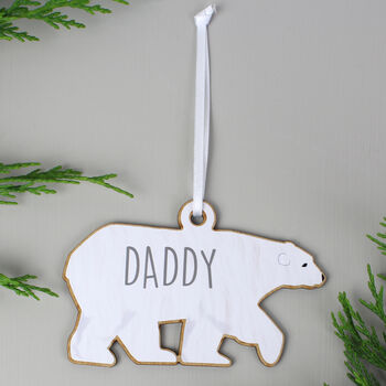 Personalised Polar Bear Family Christmas Decorations, 11 of 11