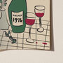 Personalised 50th Birthday Birth Year Illustrated Wine Print, thumbnail 4 of 8