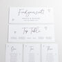 Scattered Hearts Wedding Table Plan Cards, thumbnail 1 of 4