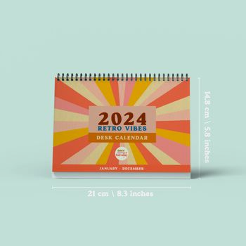 2024 Desk Calendar | Retro Vibes, 8 of 10