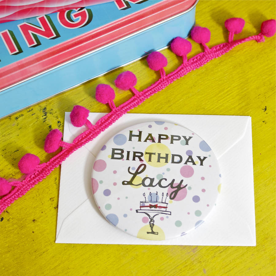 Personalised Happy Birthday Magnet By bedcrumb | notonthehighstreet.com