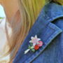 Bouquet Of Flowers Brooch, thumbnail 4 of 5