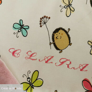 Personalised Pink Velour Bib Set, New Baby Gift, 4 of 12
