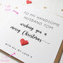 Personalised Husband Christmas Card, thumbnail 2 of 4