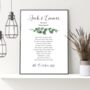Personalised Engagement Poem Print For Couples | Heartfelt Verse On Engagement Gift, thumbnail 1 of 6