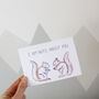I'm Nuts About You Squirrel Valentine's Day Card, thumbnail 4 of 4