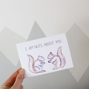 I'm Nuts About You Squirrel Valentine's Day Card, 4 of 4