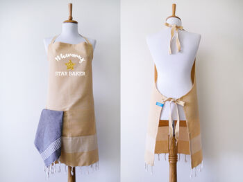 Personalised Cotton Apron, Tea Towels, Christmas Gift For Nanny, 3 of 7