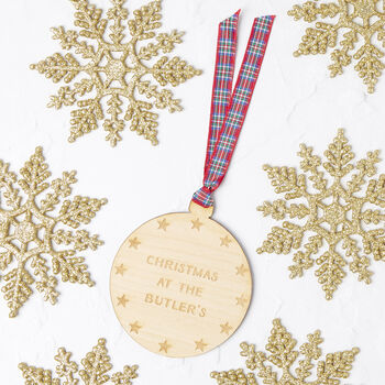 Personalised Christmas At The…Wooden Decoration, 2 of 5