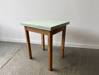 Vintage Draw Leaf Kitchen Dining Table With Formica Top, 5 of 8