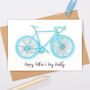 Personalised Papercut Bicycle Fathers Day Card, thumbnail 2 of 5