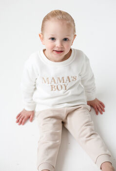 Mama's Boy/Girl Emb Sweatshirt With Optional Mama Sweat, 4 of 10